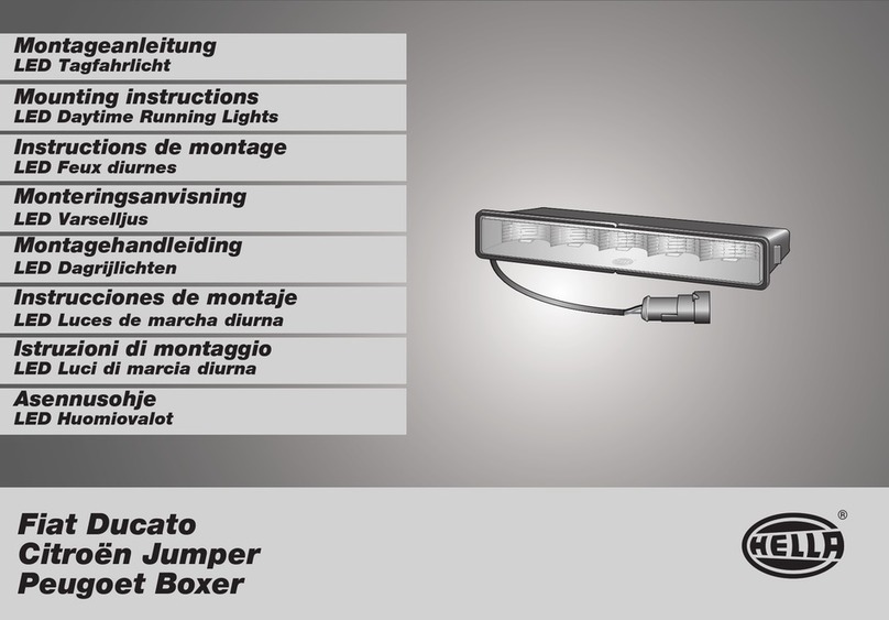 Hella X250 Mounting instructions