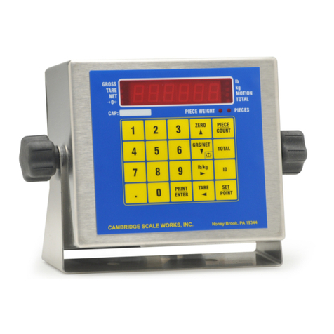 Cambridge Scale Works, Inc. SSCSW-20AT-B Installation, set-up & Operation