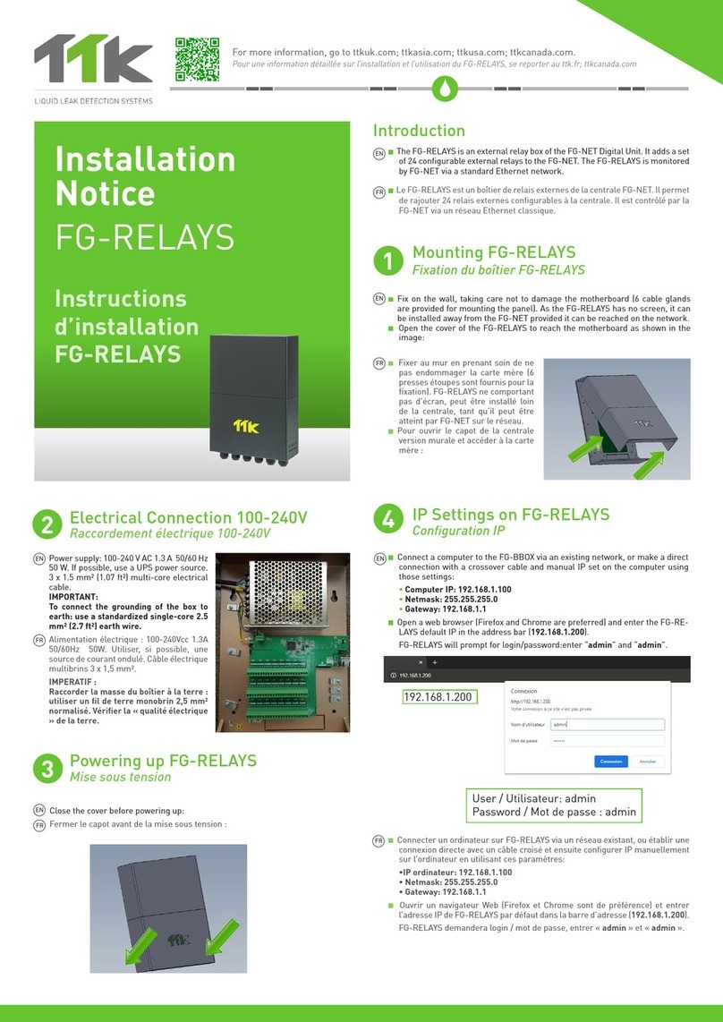 TTK FG-RELAYS Installation Notice