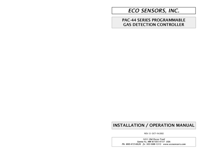 ECO Sensors PAC-44 Series Installation & operation manual