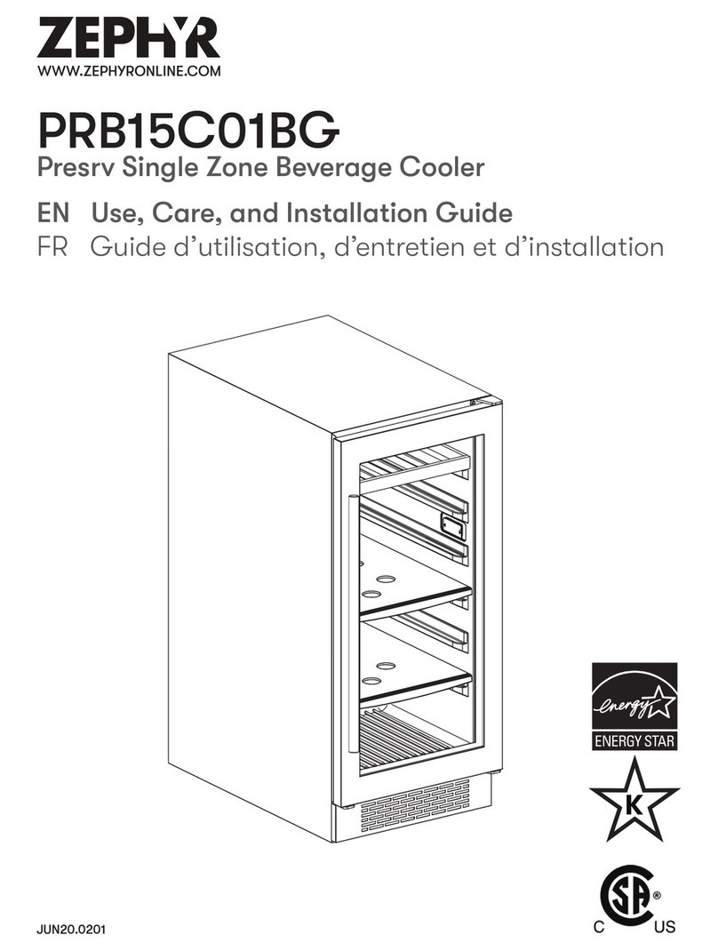 Zephyr PRB15C01BG Installation guide