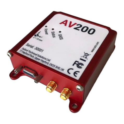 OXTS AV200 Use and care manual