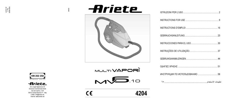ARIETE MULTI VAPORI MV6.10 Instructions for use