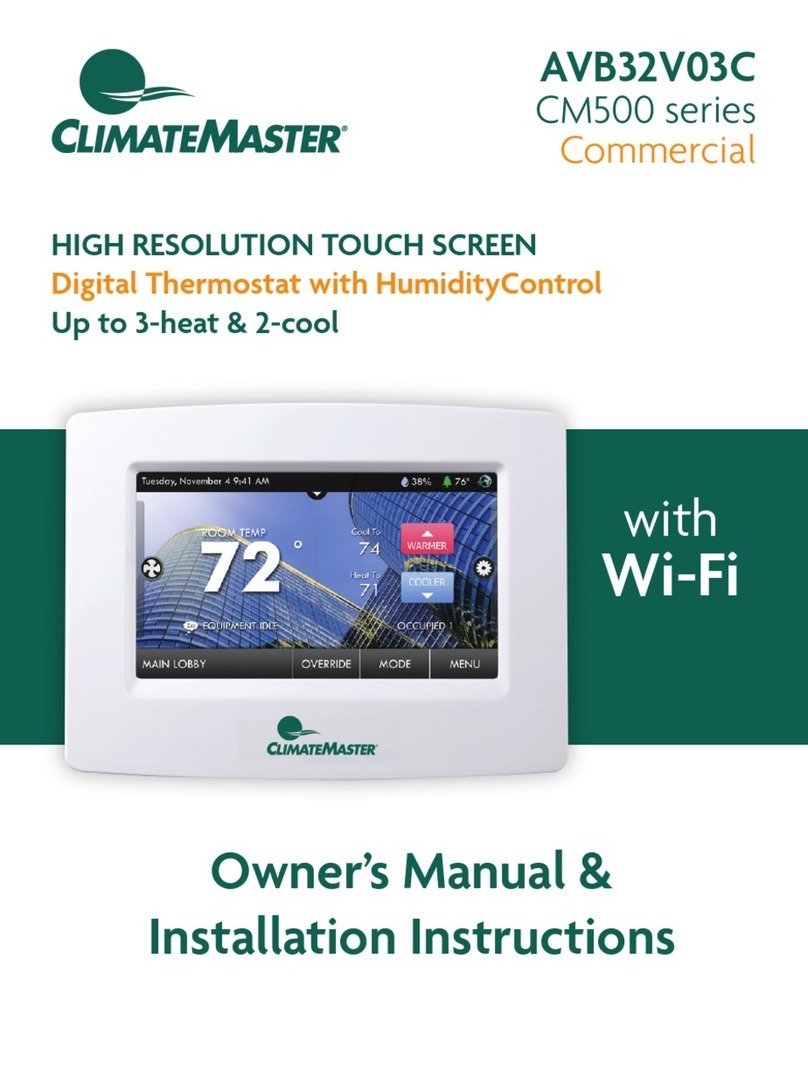ClimateMaster CM500 Series Owner's Manual & Installation Instructions ClimateMaster CM500 Series Owner's Manual & Installation Instructions