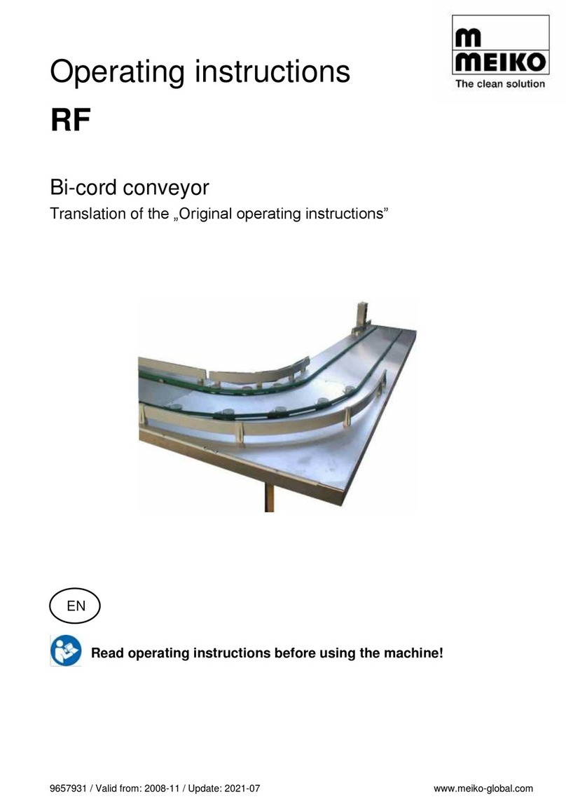 Meiko RF operating instructions
