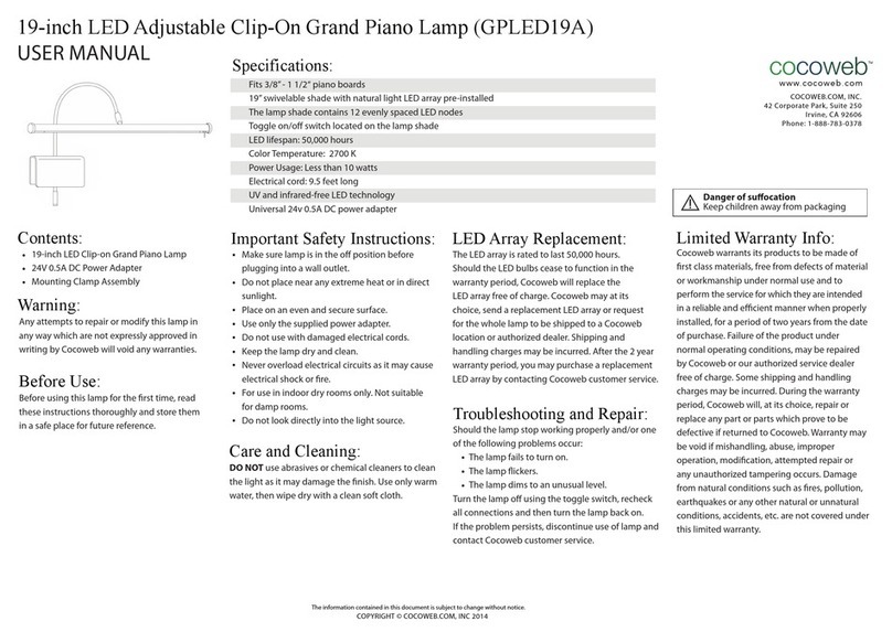 cocoweb GPLED19A user manual