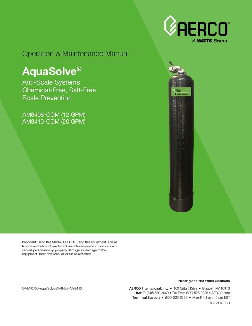 Watts AERCO AquaSolve AM8408-COM Manual