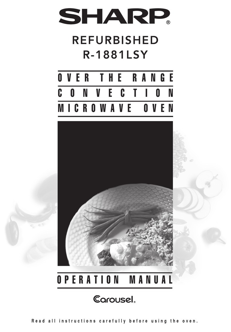 Sharp Carousel REFURBISHED R-1881LSY User manual