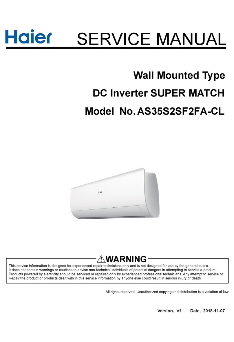Haier SUPER MATCH AS35S2SF2FA-CL User manual