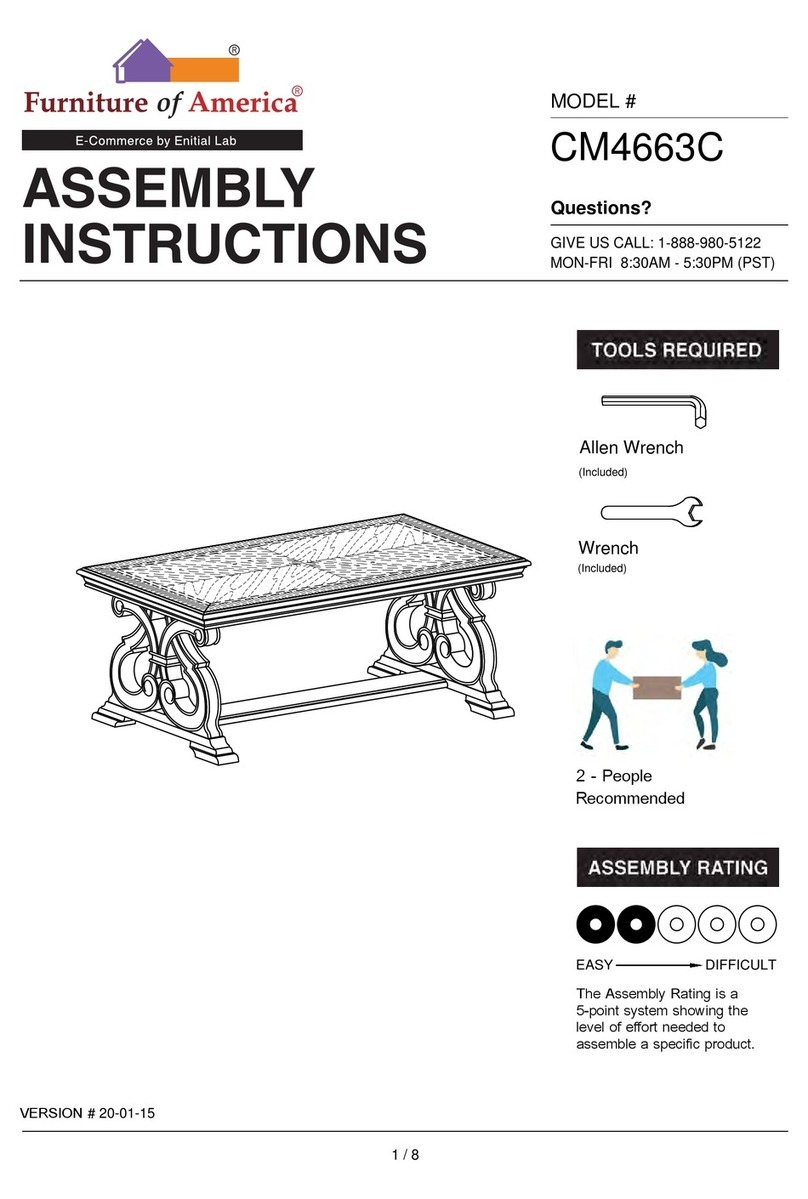 Furniture of America CM4663C Assembly instructions