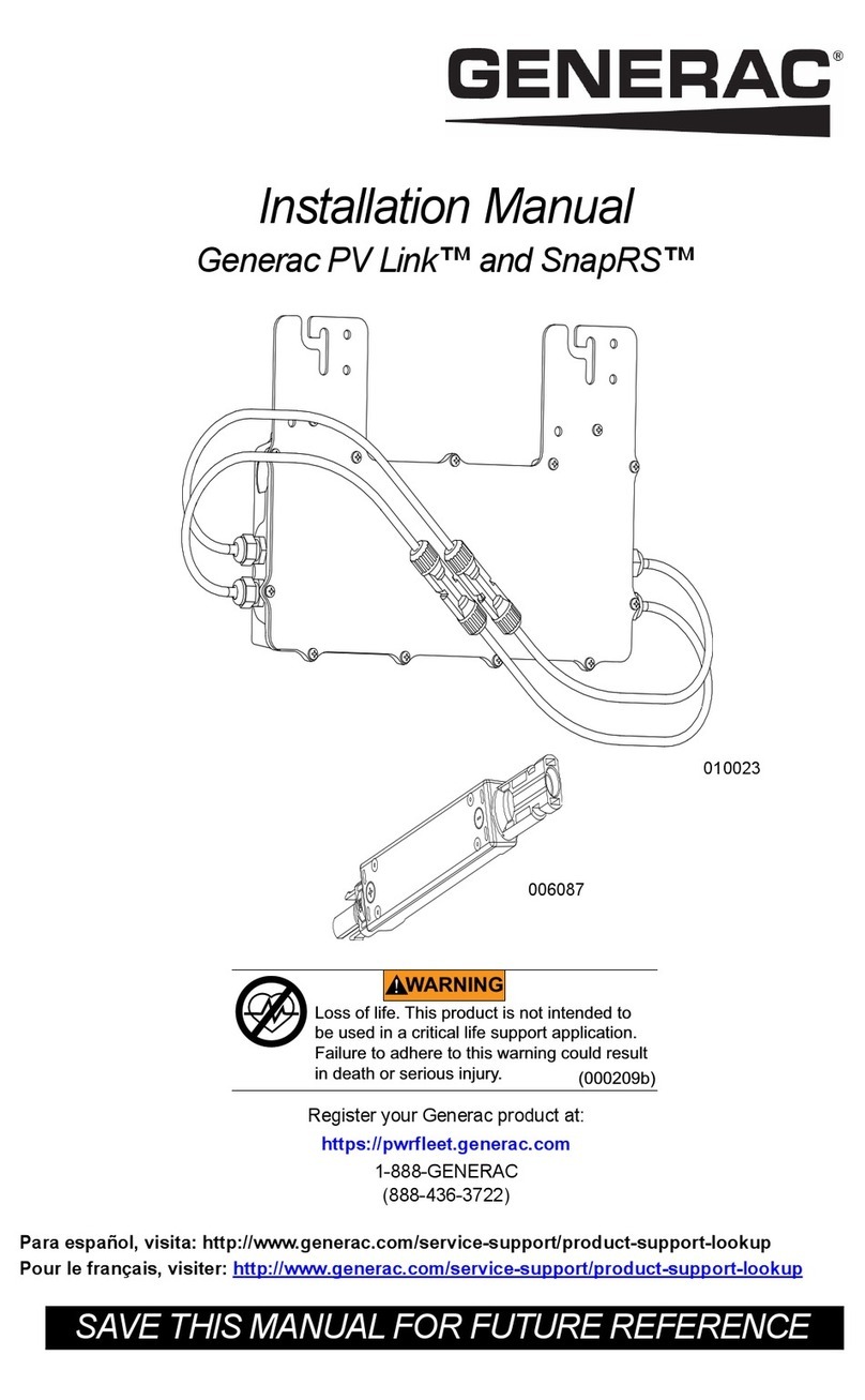 Generac Power Systems PV Link 010023 installation manual