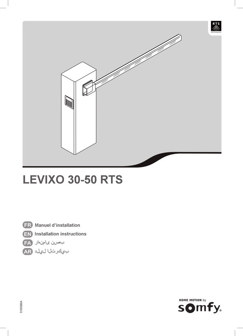 SOMFY Home Motion LEVIXO 30 RTS installation instructions