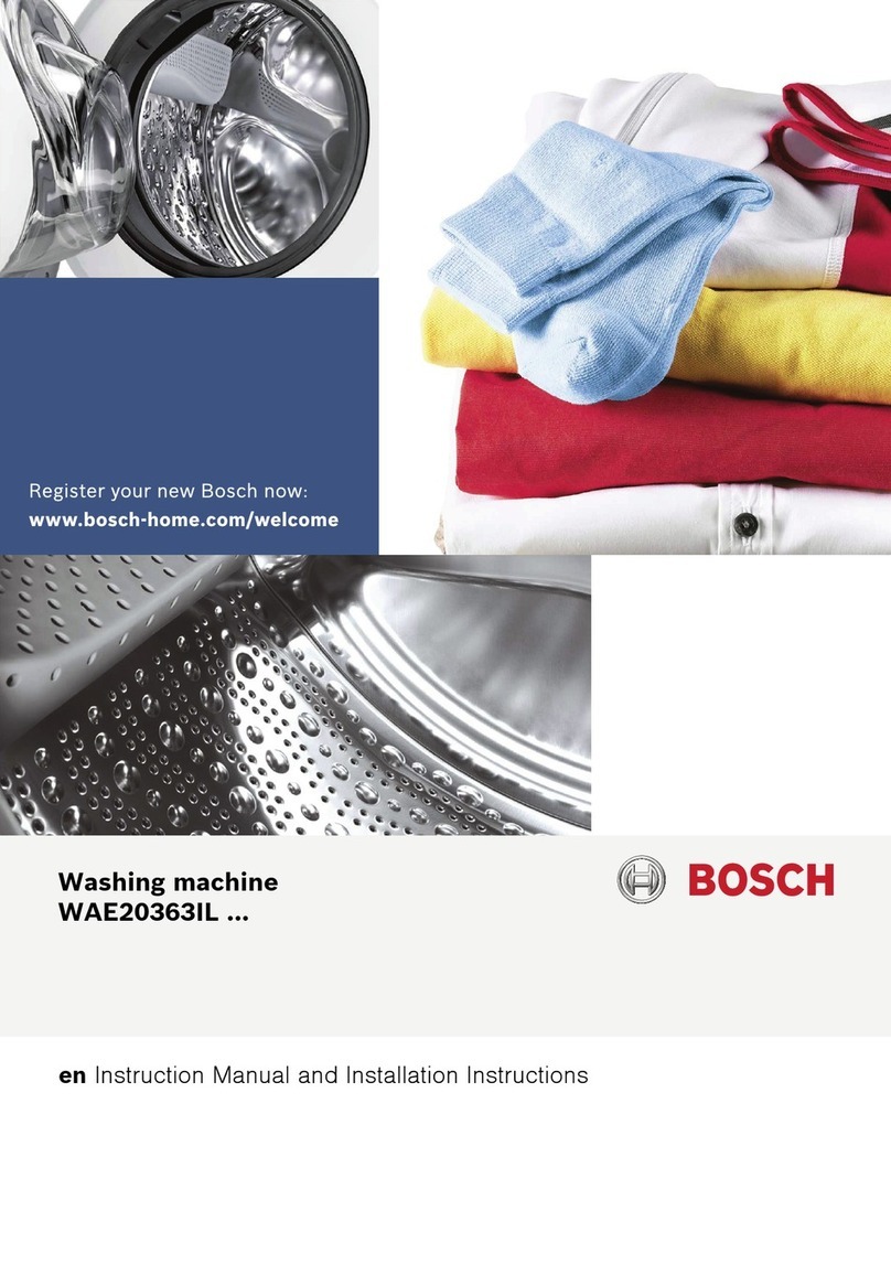 Bosch WAE20363IL Series Instruction manual and installation instructions