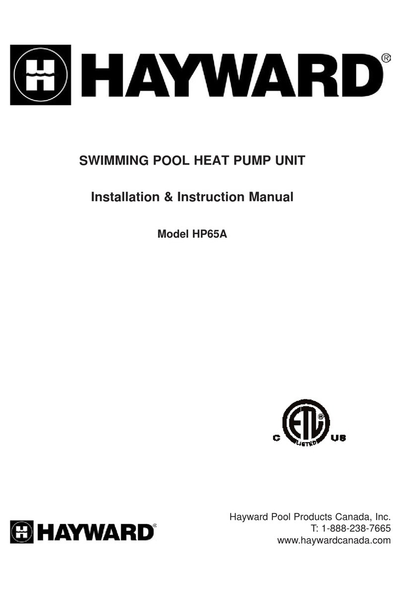 Hayward HP65A Installation instructions manual