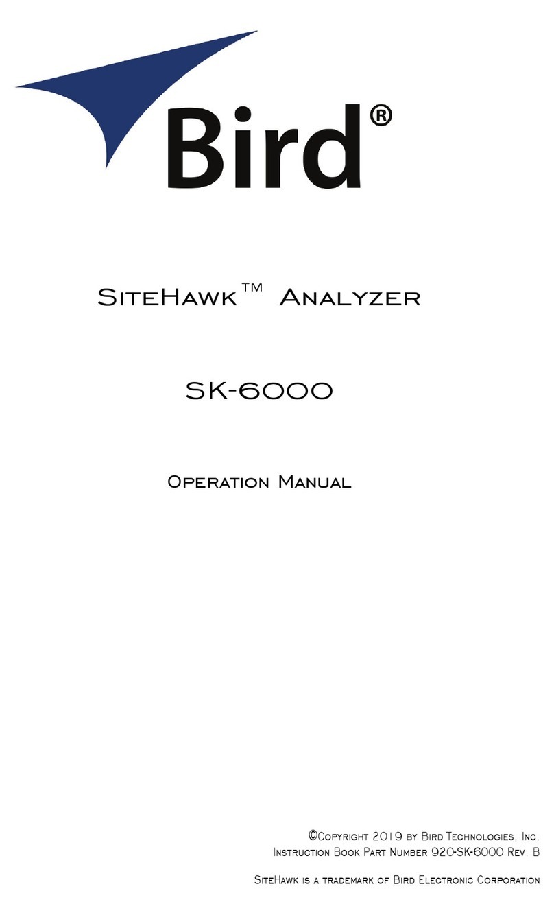 BIRD SiteHawk SK-6000 Operation manual
