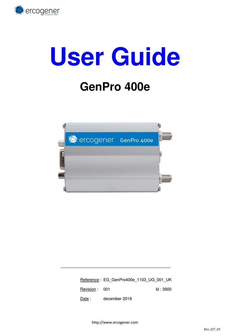 Ercogener GenPro 400e user guide