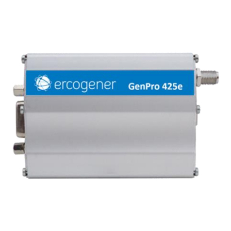 Ercogener GenPro 425e instruction sheet