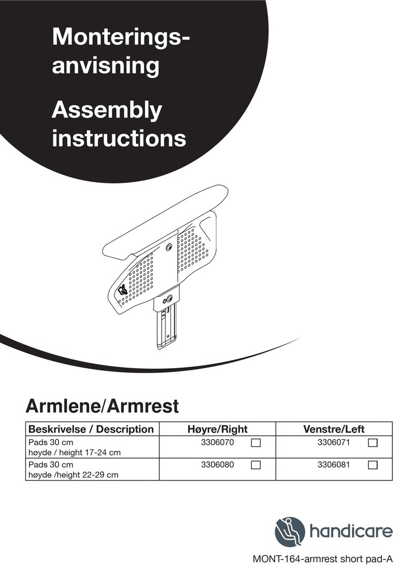 Handicare 3306070 User manual