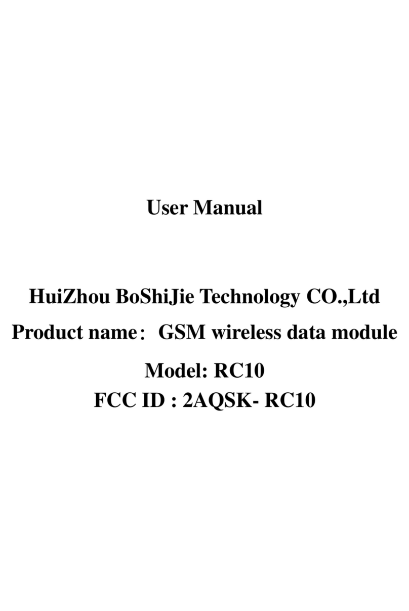 Hui Zhou Boshijie Technology RC10 User manual