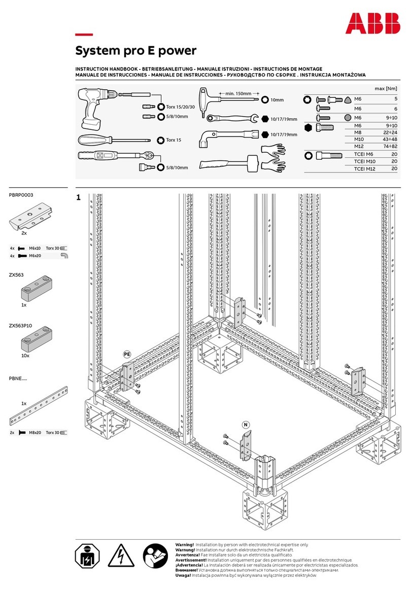 ABB System pro E power Instruction handbook