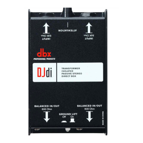 Harman dbx DJdi User manual