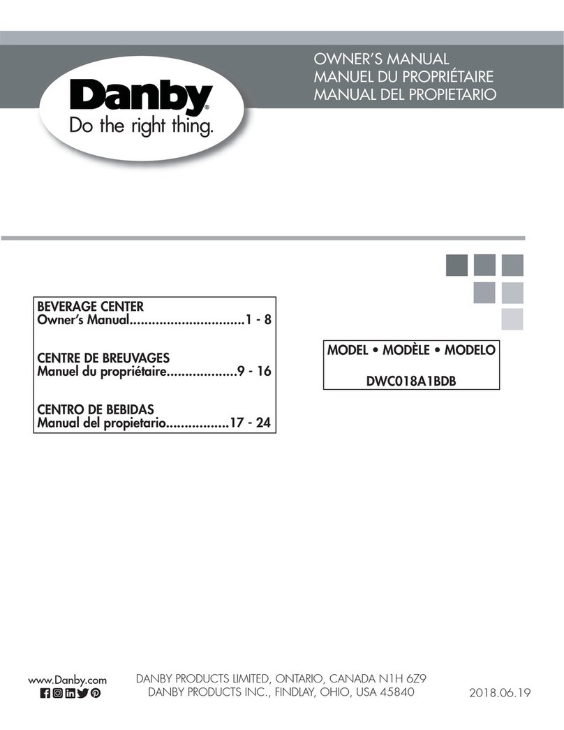 Danby DWC018A1BDB owner's manual