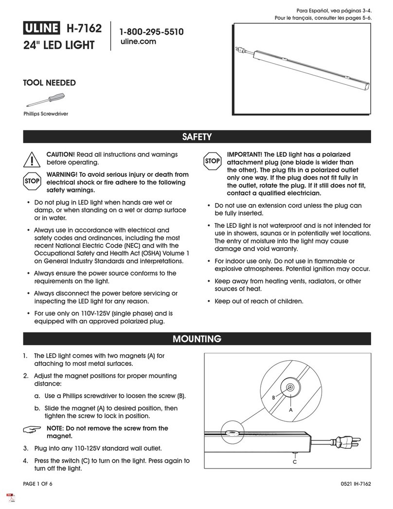 U-Line H-7162 quick start guide