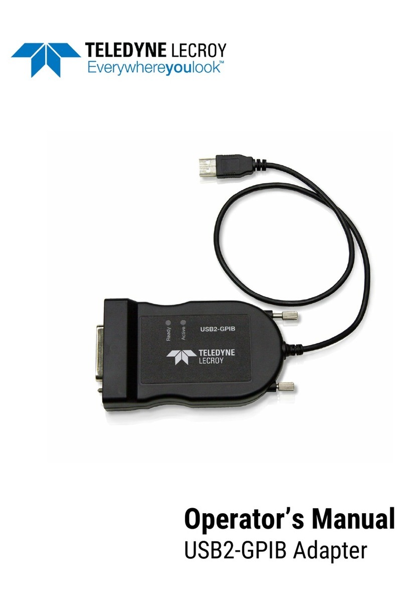 Teledyne Lecroy USB2-GPIB Operator's manual