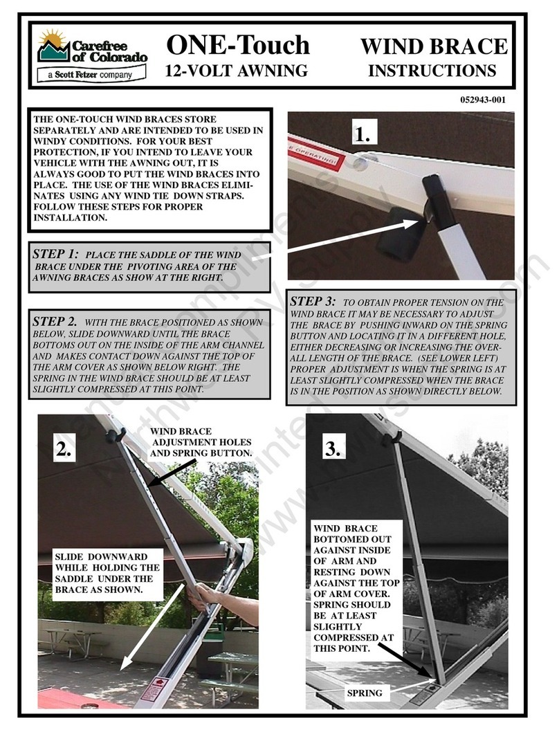 Carefree of Colorado ONE-Touch User manual