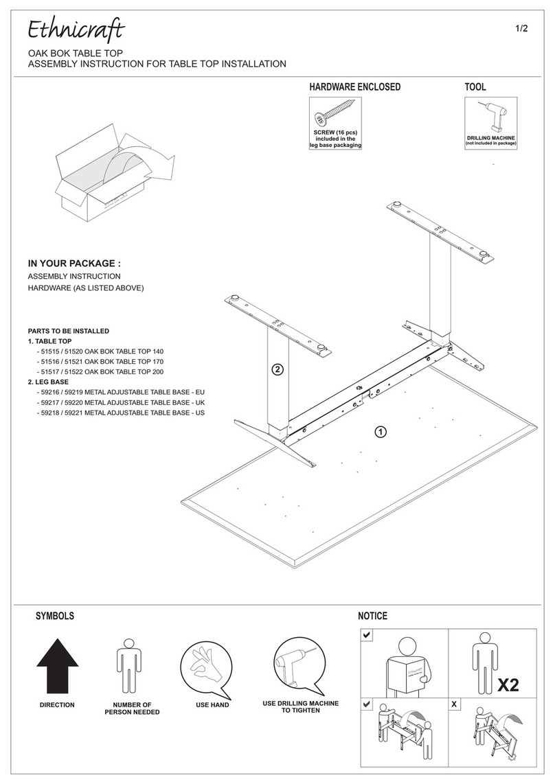 Ethnicraft 51515 User manual