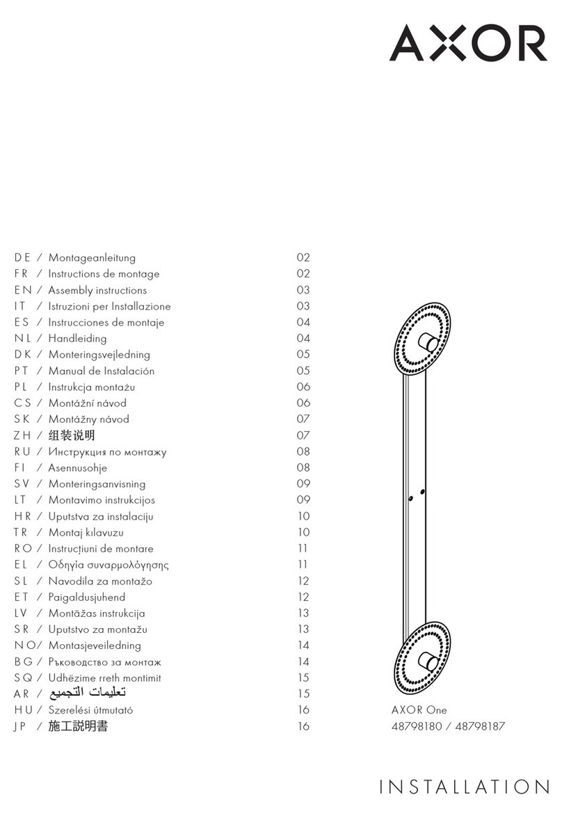 Hans Grohe AXOR One 48798180 User manual