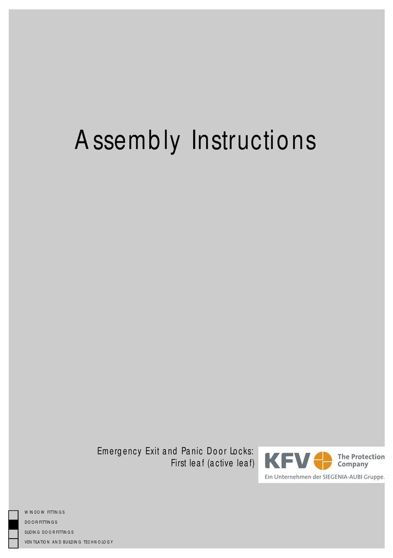 Siegenia-AUBI KFV EE99 Series Assembly instructions