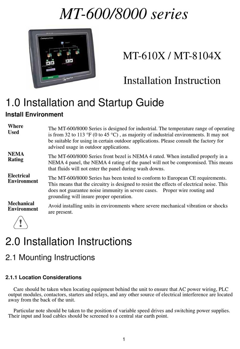 weintek MT-610 Series User manual