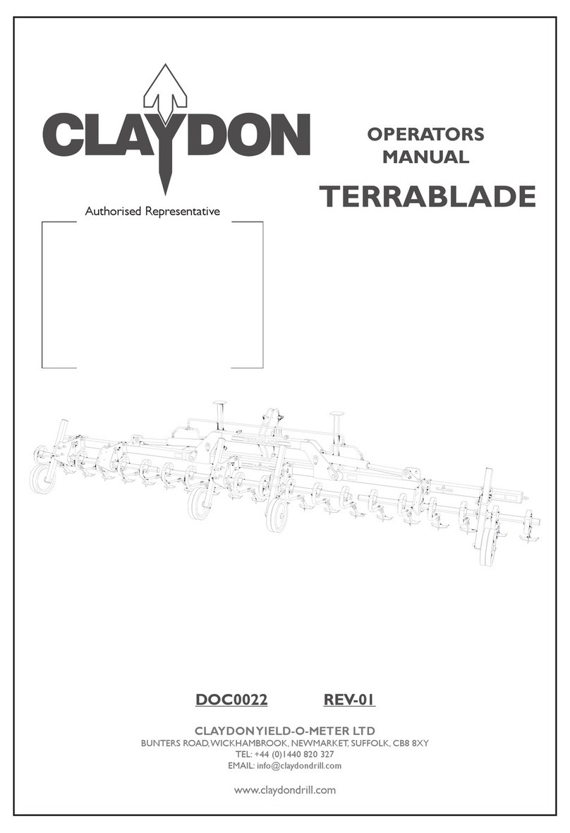 Claydon TERRABLADE Operator's manual