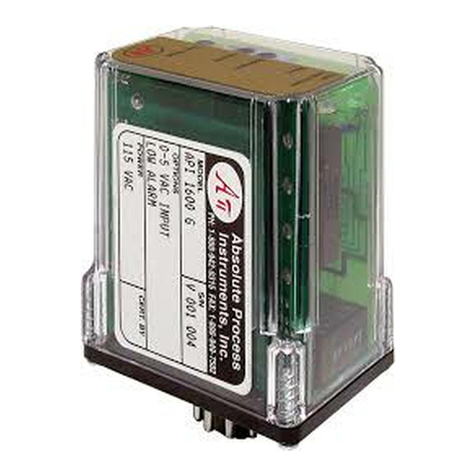 Absolute Process Instruments API 1600 G User manual