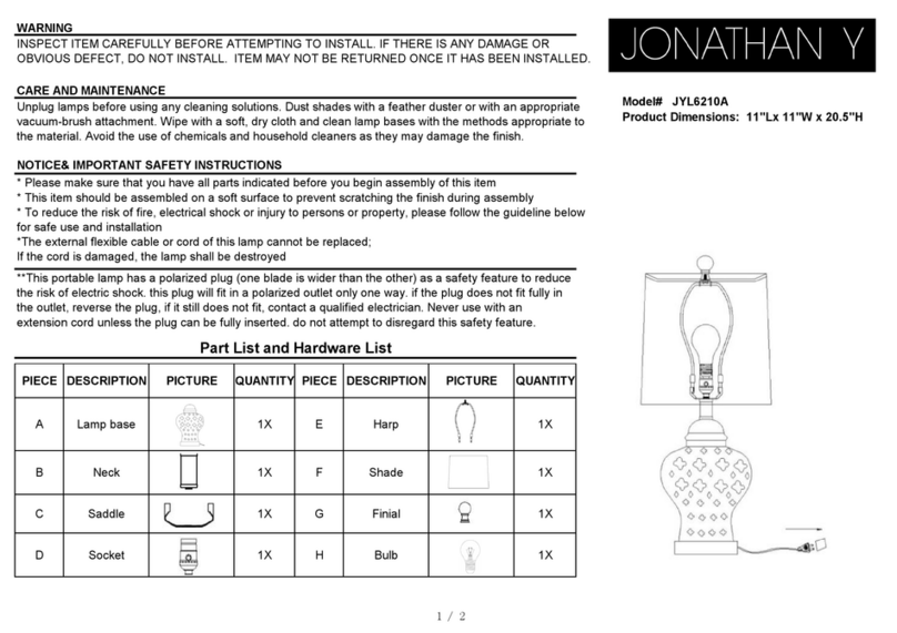 JONATHAN Y JYL6210A User manual