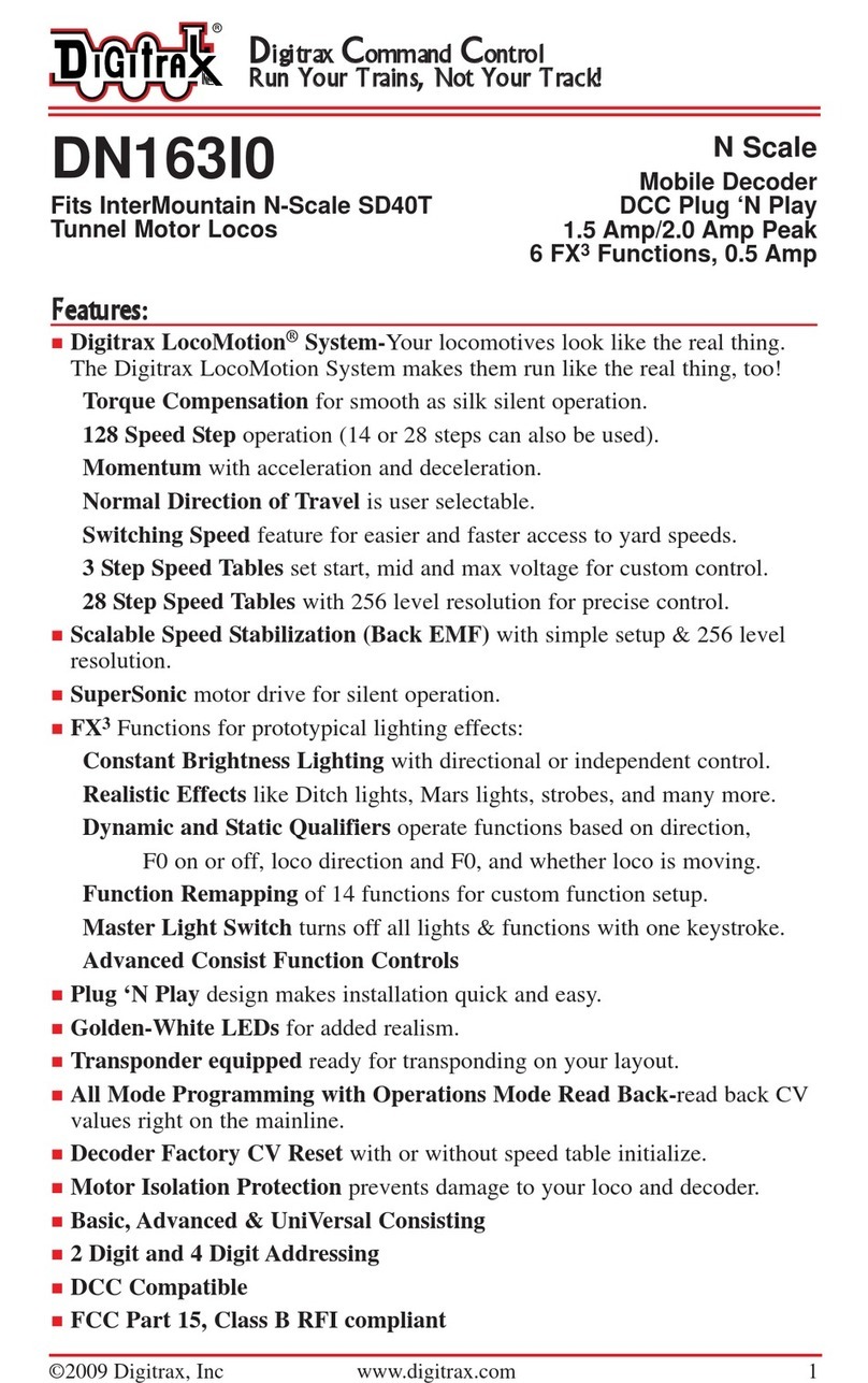 Digitrax DN163I0 manual