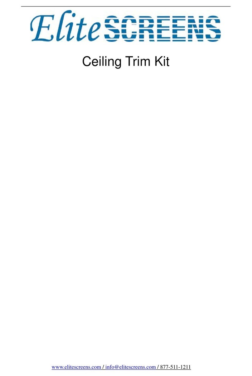 Elite Screens Ceiling Trim Kit quick start guide