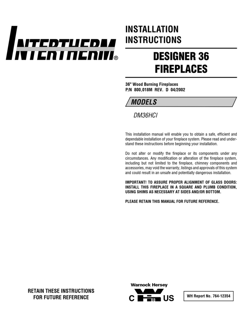 Intertherm DESIGNER 36 User manual