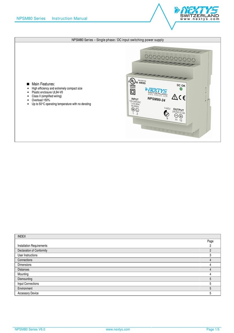 nextys NPSM80 Series instruction manual