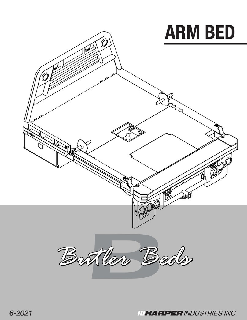 Harper Butler Arm Bed A84X84 User manual