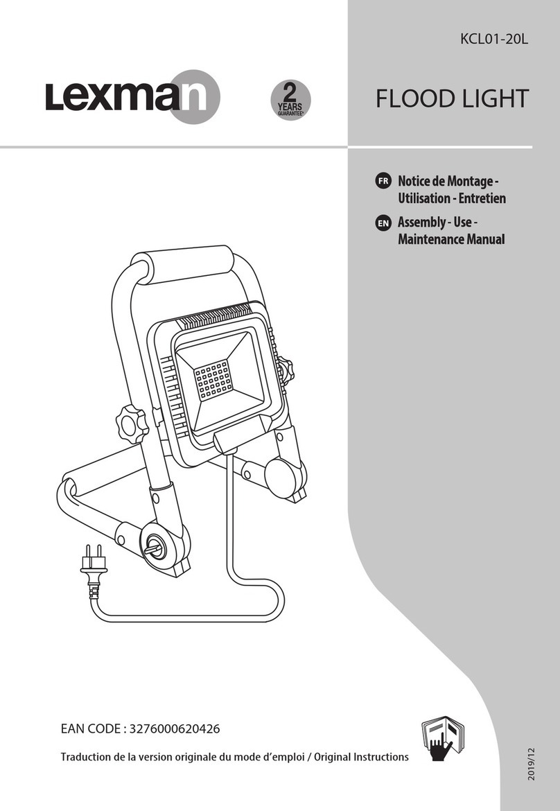 LEXMAN KCL01-20L Assembly, Use, Maintenance Manual