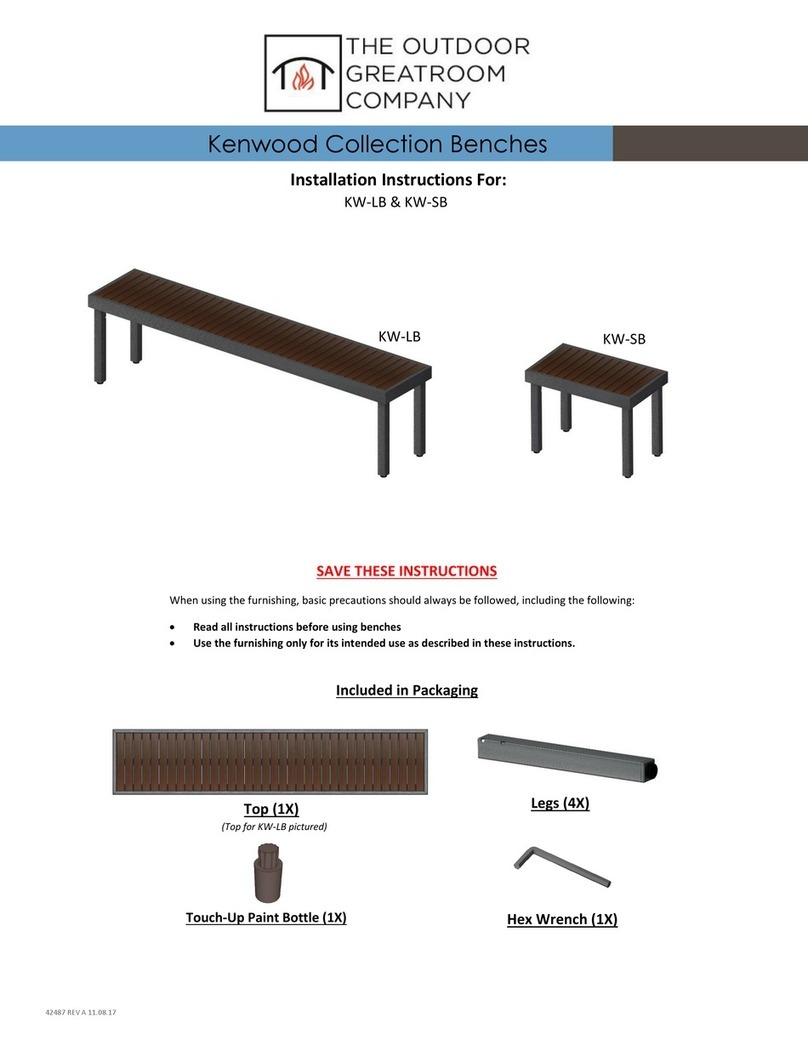Outdoor GreatRoom Company Kenwood KW-LB installation instructions