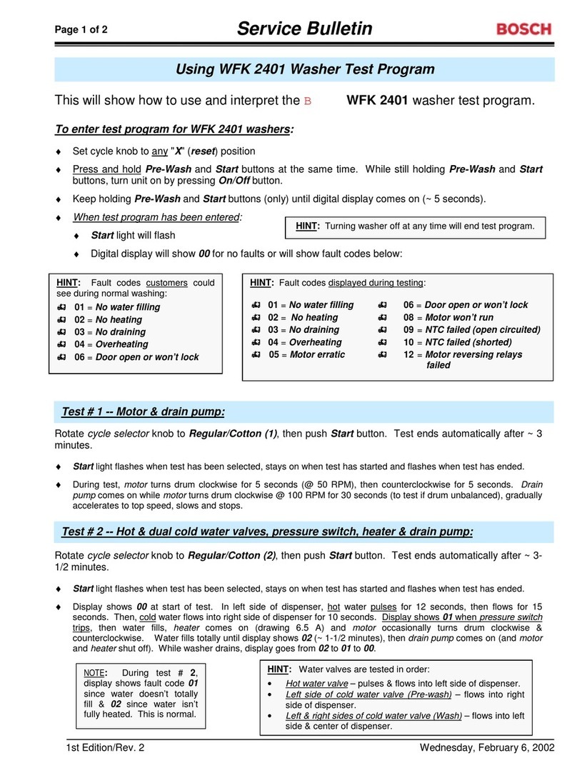 Bosch WFK 2401 Reference manual