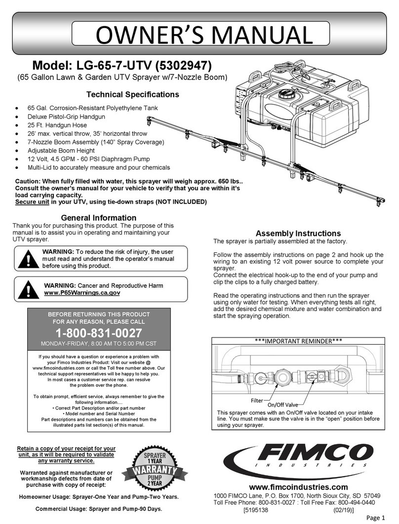 Fimco LG-65-7-UTV owner's manual