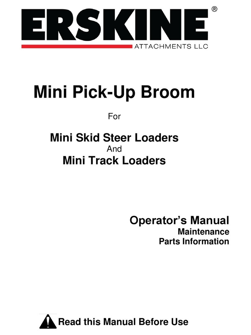 Erskine Attachments Mini Pick-Up Broom User manual Erskine Attachments Mini Pick-Up Broom User manual