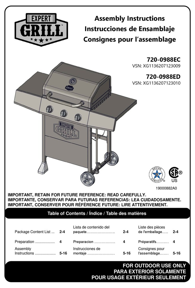 EXPERT GRILL 720-0988EC Assembly instructions