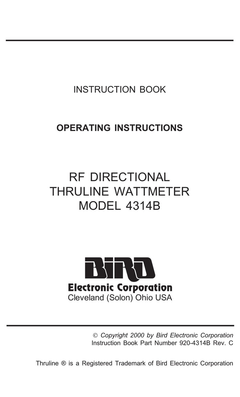 BIRD 4314B User manual