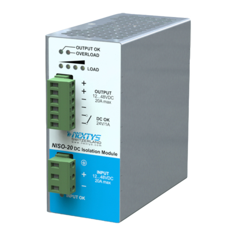 nextys NISO-20 Short Form Installation User Manual