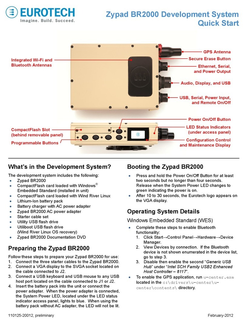 Eurotech Zypad BR2000 User manual